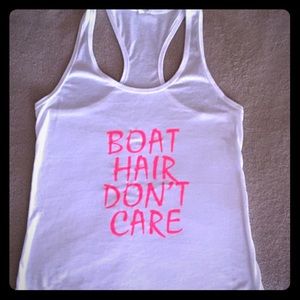 Boat Hair Don’t Care Racerback Tank